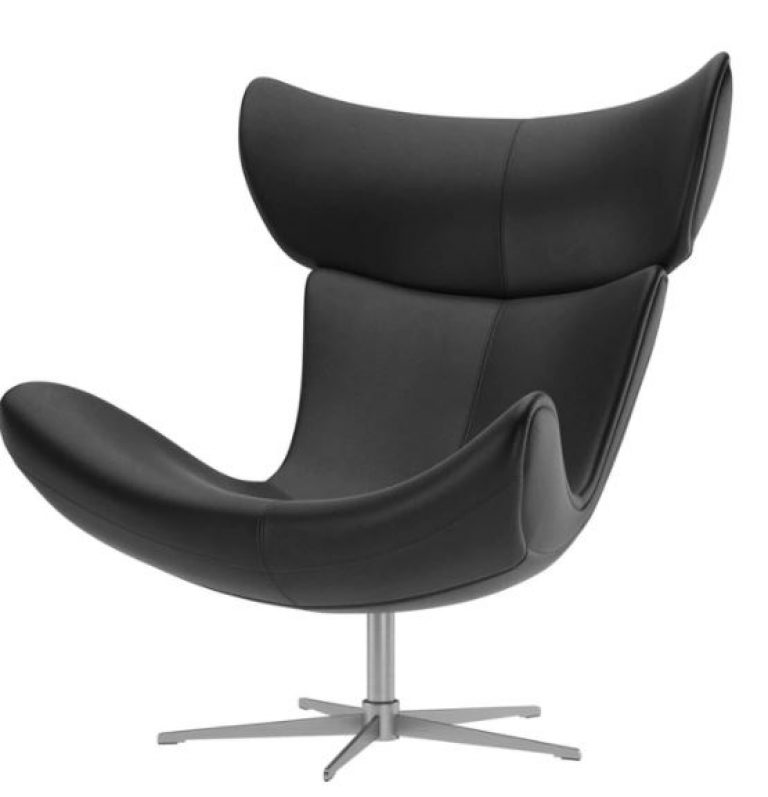 BOCONCEPT Butaca Imola en piel con función giratoria